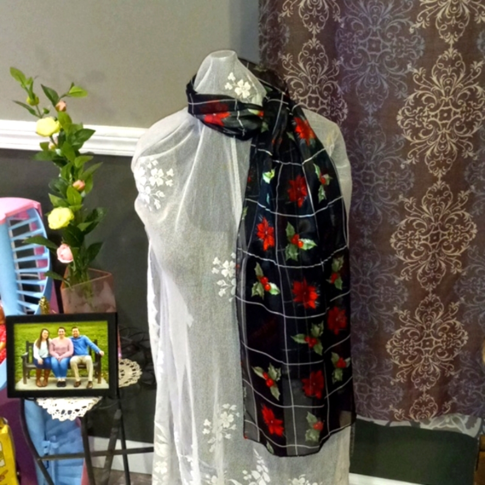 Christmas theme dressy sash/scarf